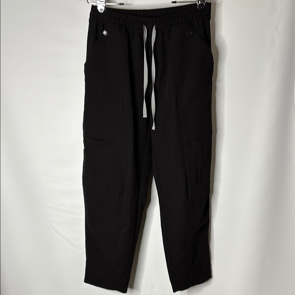 Figs Black Cargo Pants with Relaxed Fit